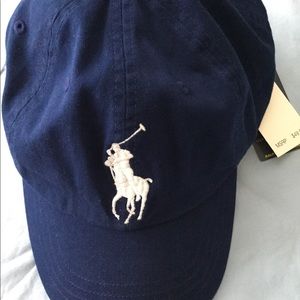 Polo Ralph Lauren Big Pony Cap Navy One Size NWT